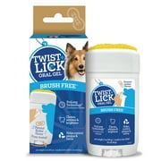 Twist + Lick Vetality Oral Gel for Dogs, Cleans Teeth and Freshens Breath, Peanut Butter, 2oz