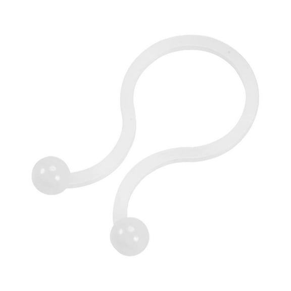 Twist Lock Cable Wire Ties Nylon U Shape Save Place 14.2mm Dia White 100 pcs