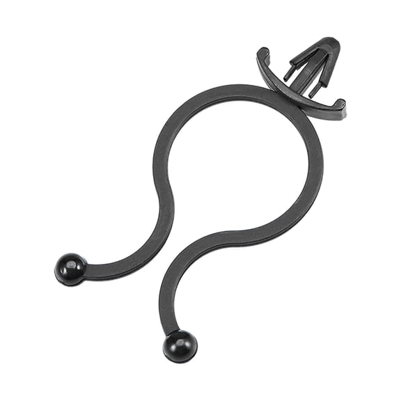 Twist Lock Cable Wire Ties Nylon U Shape Save Place 17mm Dia Black 200 pcs