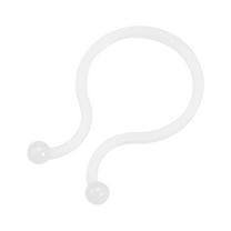 Twist Lock Cable Wire Ties Nylon U Shape Save Place 22mm Dia White 50 pcs