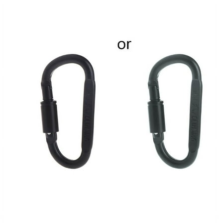 Twist Locking Climbing Carabiner Clip Twist Lock D Shaped Carabiner for Rock Climbing, Rappelling and Mountaineering