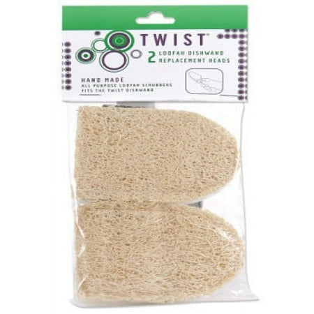 Twist Loofah Dishwand Replacement Heads, 2 Ct