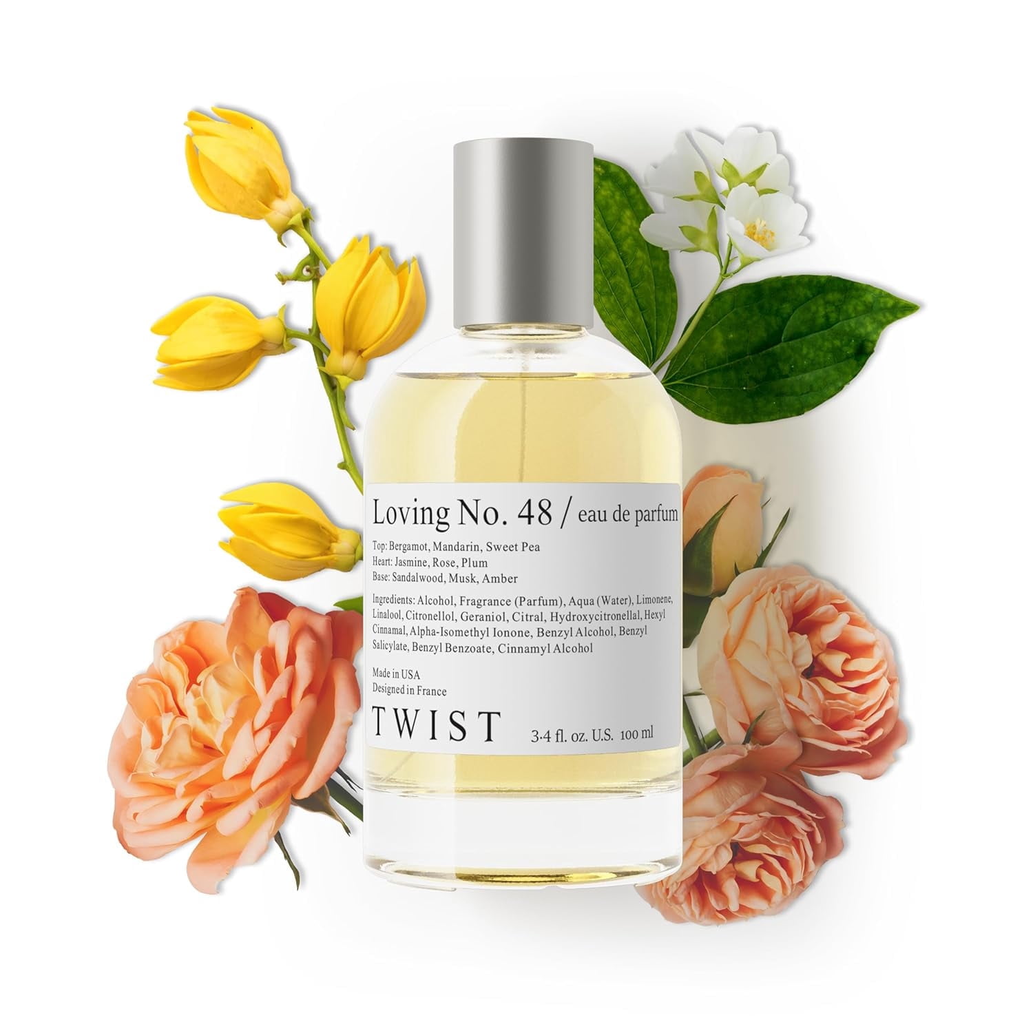 Twist Loving No. 48 Inspired by J'adore, Long Lasting Perfume For Women, EDP - 100 ml | 3.4 fl. oz.