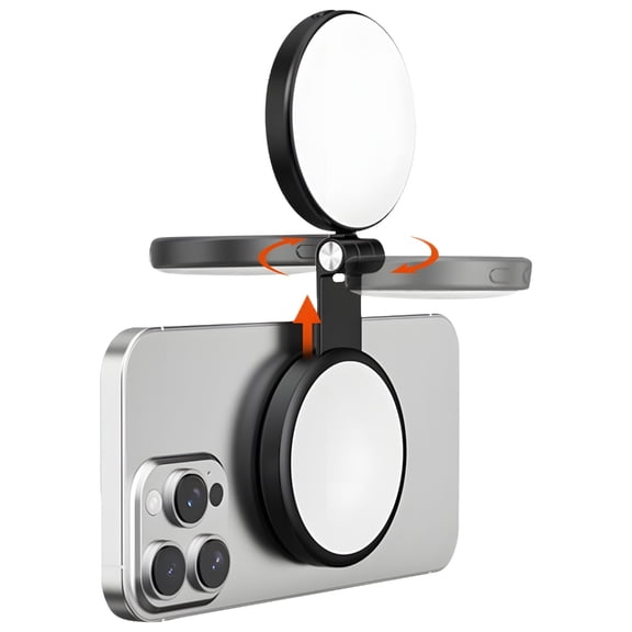 Twist Metal Attach Camera Light With 95+ CRI For Professional Photography And Streaming