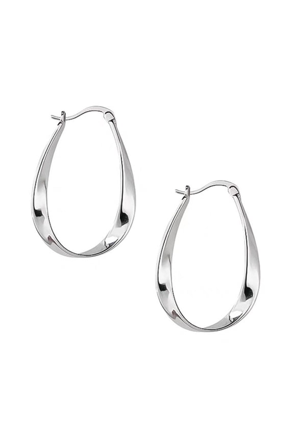Twist Mobius Designs Hoop Earring in Elegant Color for Stylish Women Fashion