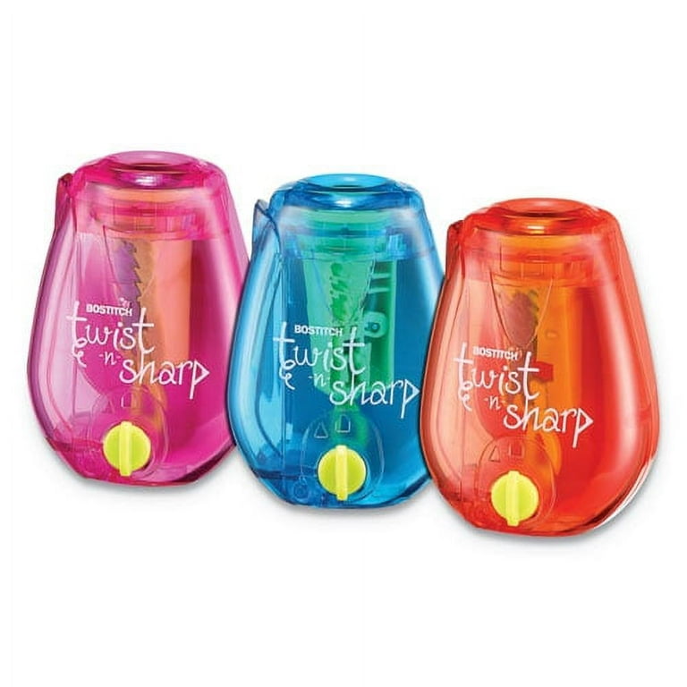 Twist-n-Sharp Pencil Sharpener, One-Hole, 3.5 x 1.25 x 5.5, Randomly Assorted Colors Twist-n-Sharp Pencil Sharpener, One-Hole, 3.5 x 1.25 x 5.5, Randomly Assorted Colors