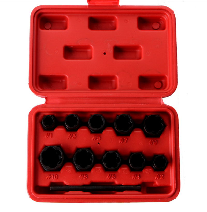 Twist Socket Set Damaged Lug Nut Lock Remover Extractor Tool 919mm