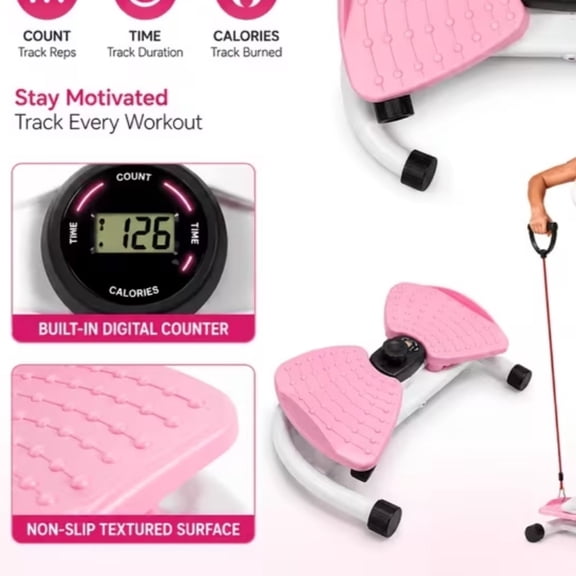 Twist Stepper Machine with Adjustable Resistance for Home Full-Body Workout Ideal for Waist, Core, Legs & Body Sculpting