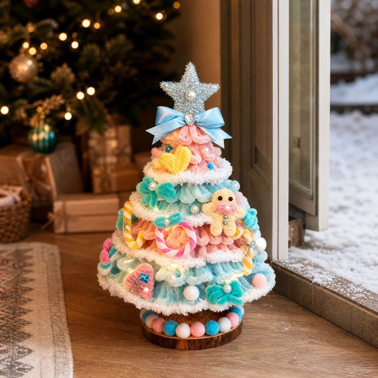 Twist Stick Christmas Tree Desktop Ornament, DIY Mini Christmas Tree ...