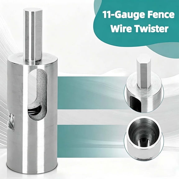 Twist Ties Tool for 11 Gauge Drill Chuck,High-tensile Wire Easy Twist Tool,Twisted Fence Tool for Fixing Chain Link Fence and Loop Fences