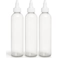 thumbnail image 1 of Twist Top Applicator Bottles, 8 OZ Crystal Clear, Squeeze Empty Plastic Bottles,, 1 of 8