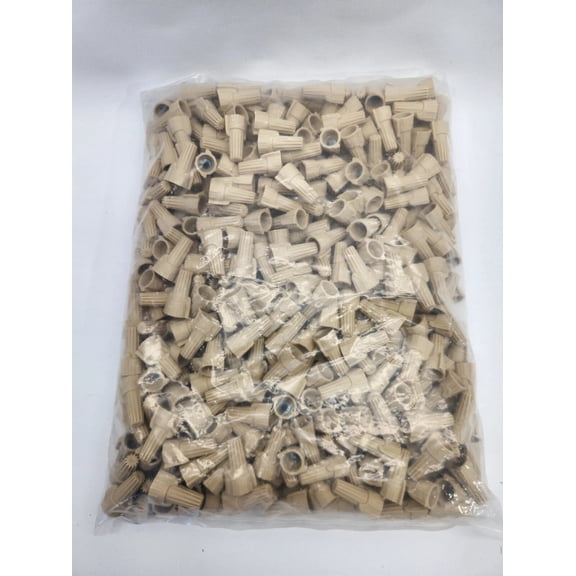 Twist Type Wire Connector Cable Nuts 18-10 Gauge Winged UL Listed Tan 500 pcs.