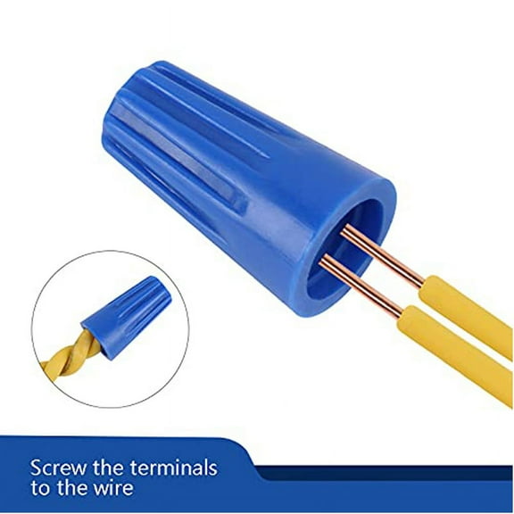 Twist Type Wire Connector Wire Nuts AWG 22-14 UL Listed Blue 1000 pcs.