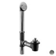 thumbnail image 1 of Twist and Close Bath Waste and Overflow with 2-Hole Faceplate - Satin Nickel, 1 of 1