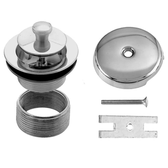 View of Twist and Close Universal Trim Set with 1-Hole - Satin Nickel - Walmart.com