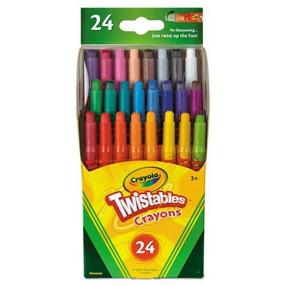 Twistables Mini Crayons, 24 Colors/pack | Bundle of 2 Packs