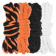 thumbnail image 1 of Twisted 3 Strand Natural Cotton Rope 40 and 100 Foot Kits in 1/4 Inch and 1/2 Inch - Soft Knot Tying Artisan Cord Decorative Crafting - Assorted Colors, 1 of 8