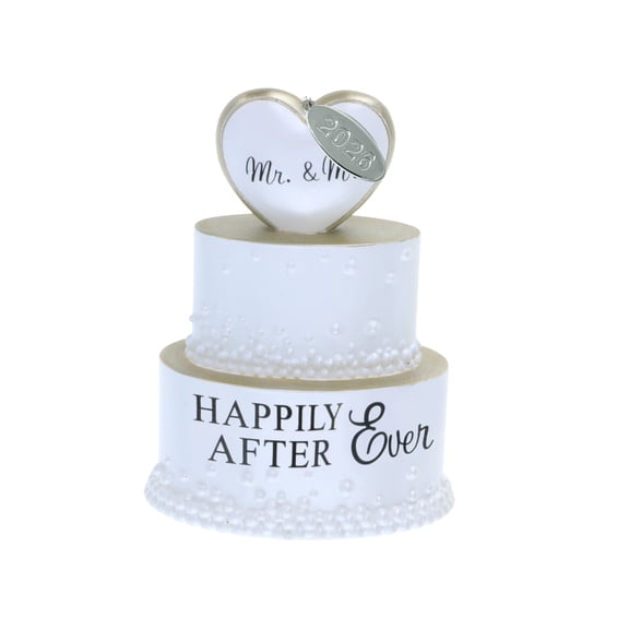 2026 Our First Christmas Wedding Cake Ornament, Just Married Gift, Bridal Shower Can Be Personalized, In Gift Box
