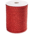 thumbnail image 1 of Twisted Cord 20 Yards(18m) 5mm 3-Ply Twisted Cord Rope Nylon Twisted Cord Trim Thread String for DIY Craft Sewing Upholstery Christmas Decoration Red, 1 of 6