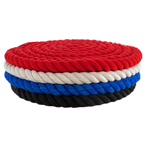 Twisted Cotton Rope – 100% Natural Cotton Fiber Cord – Durable Versatile Utility Rope – Boating, Camping, Crafting, Binding, Décor, Recreation – Choose Color, Length & Width