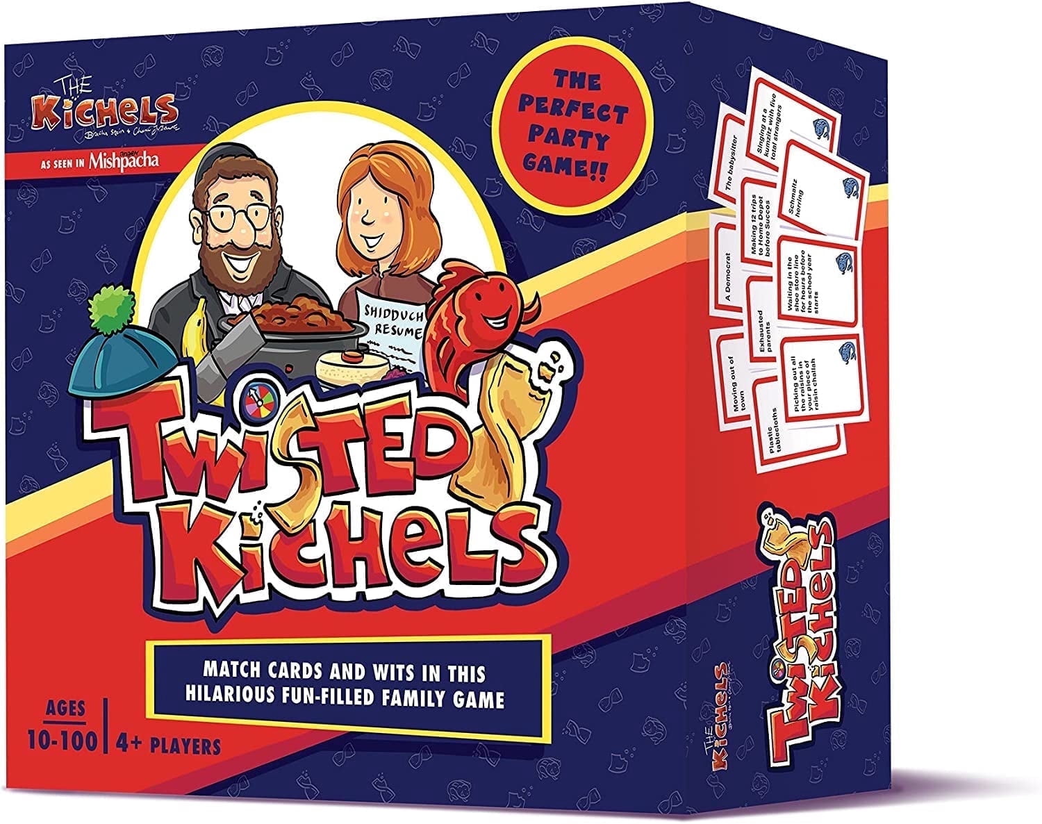 Mitzvah Family Twisted Kichels Cardstock Board Game