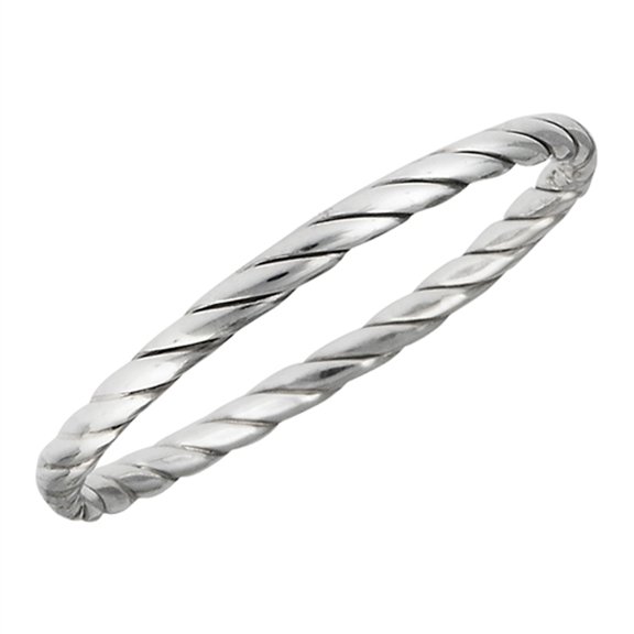 Twisted Knot Wedding Ring Sterling Silver Stackable Criss Cross Band 925 Jewelry Female Male Size 4