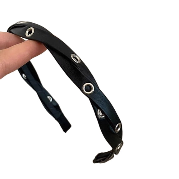 Twisted Leather Washing Face Hairbands Soft Sports Yoga Headband for Woman Girls Makeup Hair Accessories