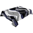 thumbnail image 1 of Twisted Lines Art Black Background Wedding Decorative Kitchen Waterproof Tablecloth Gourmet Party Di, 1 of 5