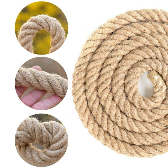 Twisted Manila Rope Natural Jute Twine Rope Twine Burlap Rope Boat Docks Cordage Rodeo Craft Rope