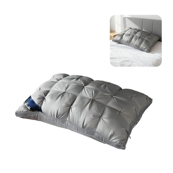 Twisted Microfiber Bed Pillow, Breathable Soft Fluffy Bread Sleeping Pillow, Low Profile 18.90 x 29.13 Inch