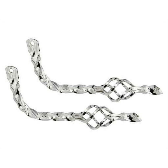 Twisted Muffler W/Cage Chrome. Bike mufflers, bicycle mufflers, for lowrider , beach cruiser, chopper, limo, stretch bike