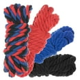 thumbnail image 1 of Twisted Natural Cotton Rope 40 and 100 Foot Combo Kits - Super Soft 3 Strand Artisan Crafting Cord - Variety of Colors - 1/4 and 1/2 inch Diameters - Jewelry, Beading, Decoration, Art, 1 of 8