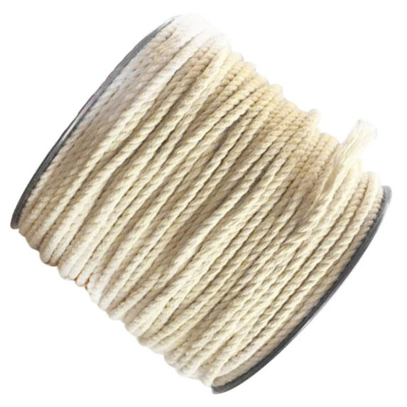 Twisted Natural Cotton Rope Soft Piping Cord Multi Length for UPHOLSTERY CUSHIONS EDGING TRIMMING KNITTING WEAVING 2mmx100m