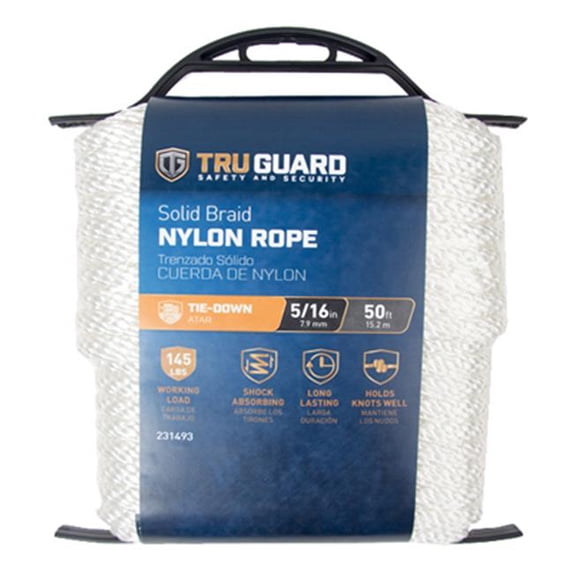 Twisted Nylon Rope - White