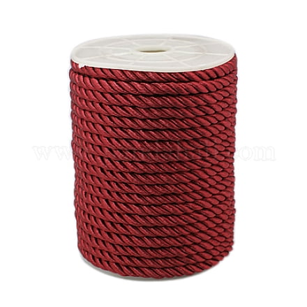 Twisted Nylon Thread Dark Red 5mm 18~19yards/roll(16.4m~17.3m/roll)