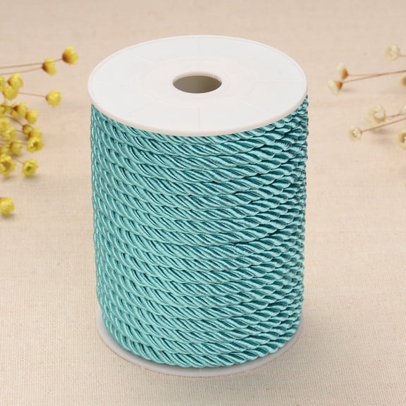 Twisted Nylon Thread Dark Turquoise 5mm 18-19yards/roll(16.4m-17.3m/roll)