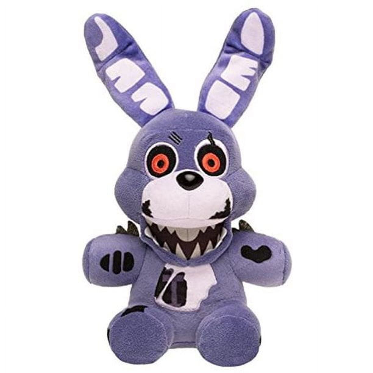 Nightmare Bonnie Plush Toy, FNAF plushies Toy, FNAF All Character Stuffed  Animal Doll Children's Gift Collection,8”(Purple Bonnie Rabbit)