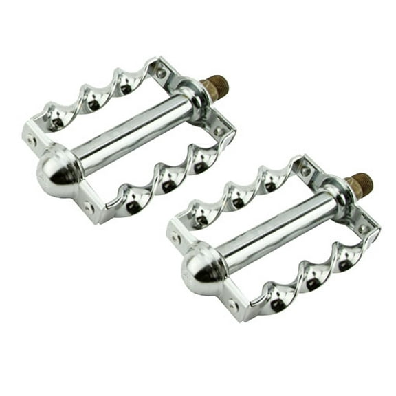 Twisted Pedals 9/16" Chrome. Bike pedals, bicycle pedal, mostly for bikes with three piece crank, track, fixie,