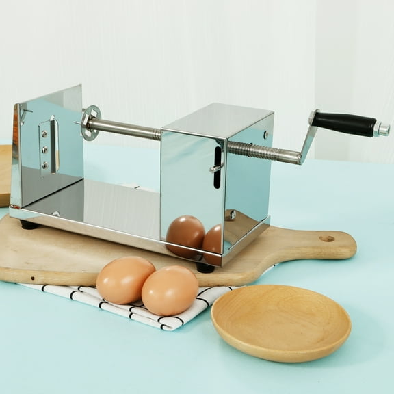 Twisted Potato Slicer Stainless Steel Spiral Potato Cutter Nonslip Spiral French Fry Cutter Manual Potato Twister Cutter Easy to Use Spiral Potato Slicer for Potatoes Cucumbers