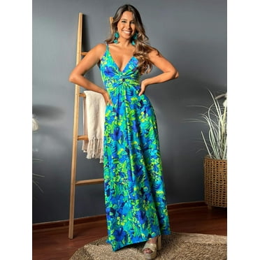 Twisted Printed V-Neck Cami Dress for Women