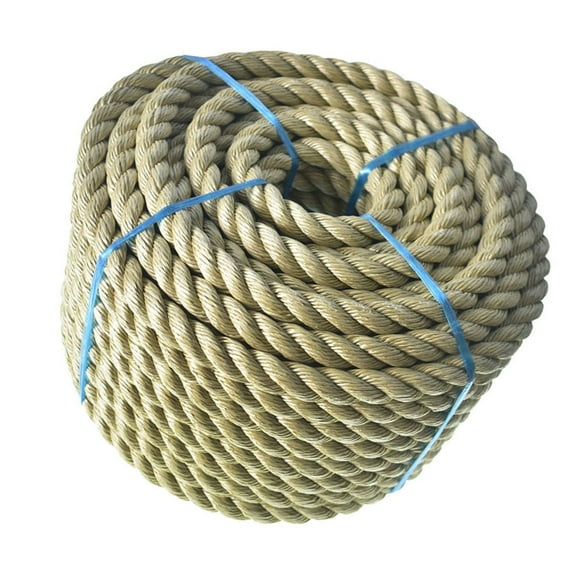 Twisted ProManila - UnManila, Polypropylene Cord Twisted 4 Strand for Indoor Outdoor Use, Tan Rope Cordage for Decor, Crafts, Sporting, Commercial, and Landscaping