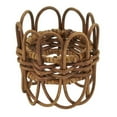 thumbnail image 1 of Twisted Rattan Napkin Rings, Caramel - Set of 4, 1 of 1