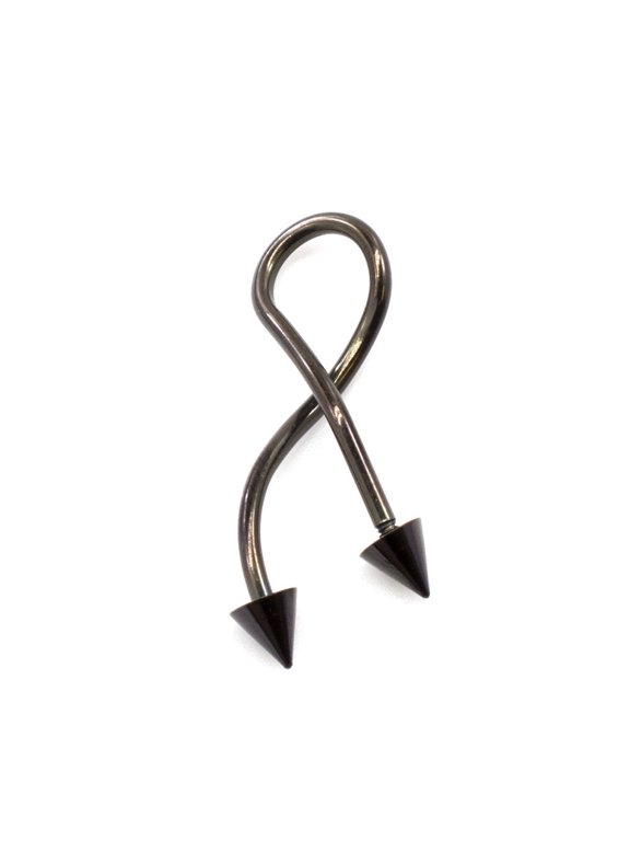Twisted Ring with Super spiral Design 14G Made of SUrgical Steel