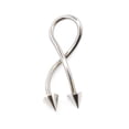 thumbnail image 1 of Twisted Ring with Super spiral Design 14G Made of SUrgical Steel, 1 of 13