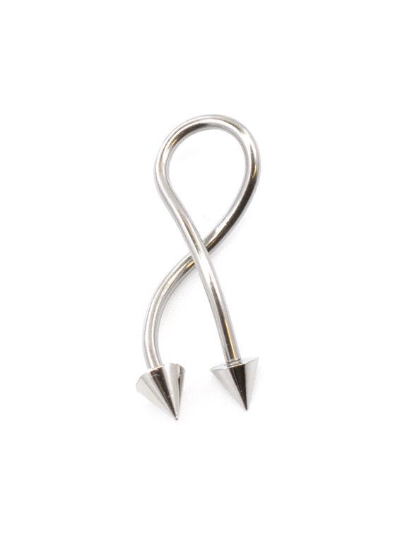 Twisted Ring with Super spiral Design 14G Made of SUrgical Steel