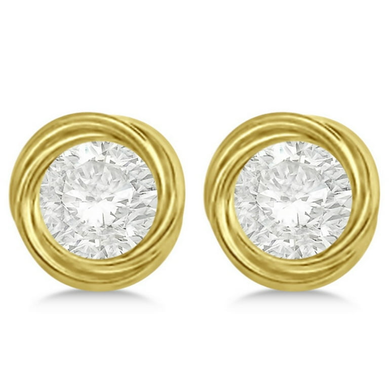 14k yellow top gold earring jackets