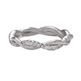 thumbnail image 1 of Twisted Rope Engagement Ring- Full Eternity Band in 925 Sterling Silver- Wedding Band Rings, 1 of 2