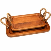 Twisted Rope Set Party Platter Tray Elevate Your Serving & Decor with Style and Durability