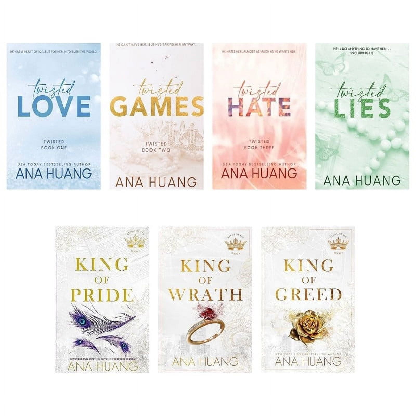 Twisted Series + King Of Sin Series (7 Books Combo) By Ana Huang 