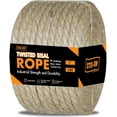 thumbnail image 1 of Twisted Sisal Rope – 100' X 1" Sisal Twine – Multipurpose Rope for Cat Scratcher, DIY Projects, Gardening, Arts & Crafts – Industrial Strength Natural Sisal String Rope (1 Inch X 100 Feet), 1 of 8
